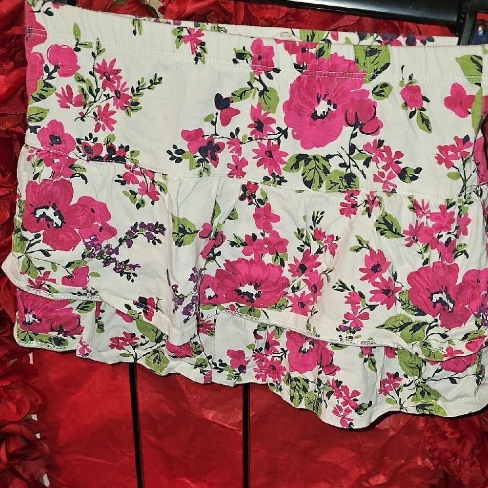 Crazy 8 Giros Floral Ruffle Skirt Size Small 5/6